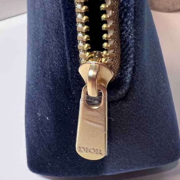 Dior Pouch Navy Velvet NWT - Picture 4 of 6